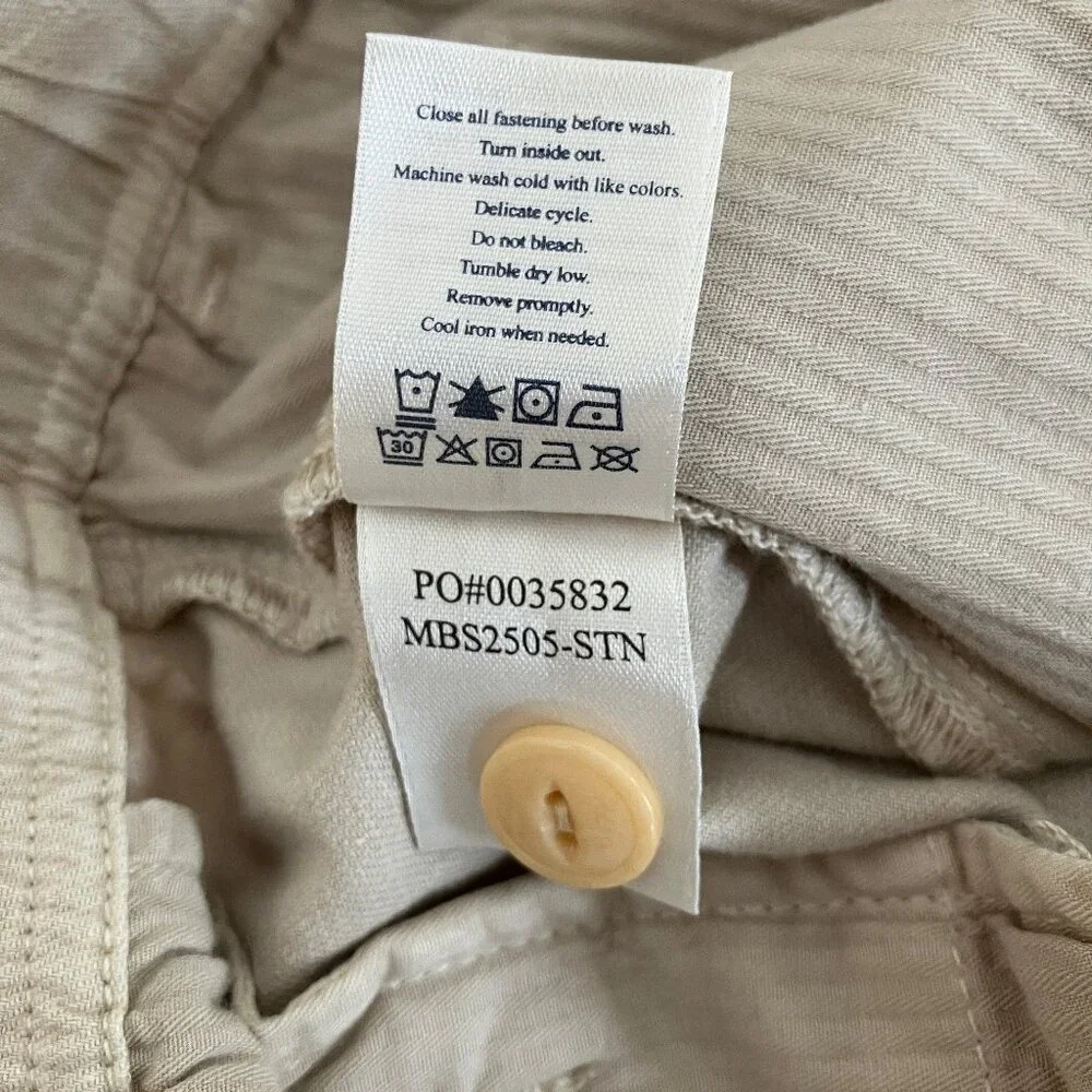 NEW Faherty Men's Essential Drawstring Shorts Stone XXL Organic Cotton $108